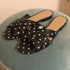 Ann Taylor Polka Dot Sandals/Slides/Flats
